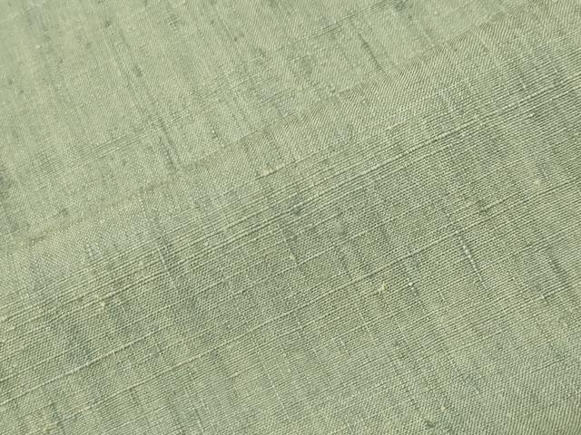 平和屋着物●結城紬 霞文 柳色 正絹 逸品 CABG4441gh
