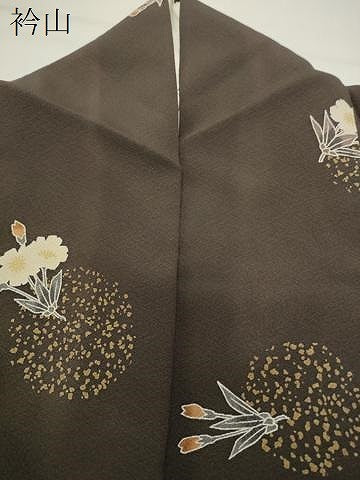 平和屋着物●染色作家 石田凱宣 小紋 舞桜文 金彩 健勝苑扱い 正絹 逸品 CABG4446gh