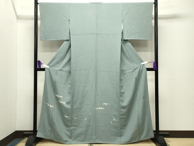 平和屋着物●京加賀糸目友禅作家 山崎巌 色留袖 枝花文 正絹 逸品 CABG4448gh