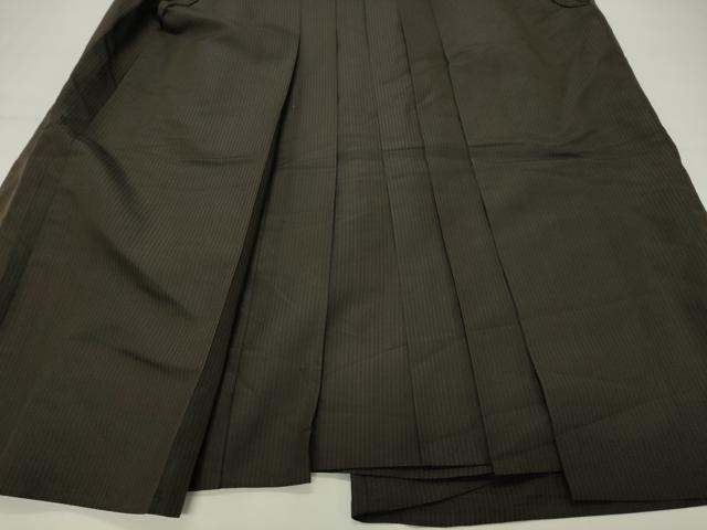 平和屋着物●男性 馬乗り袴 縞 正絹 逸品 CABG4457gh