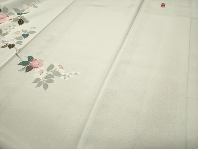 平和屋着物●訪問着 友禅 作家物 枝花文 暈し染め 正絹 逸品 CABG4460gh
