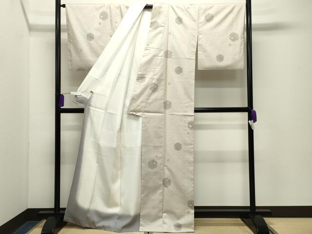 平和屋着物●本場染大島紬 雪輪舞桜文 まるやま扱い 正絹 逸品 CABG4463gh