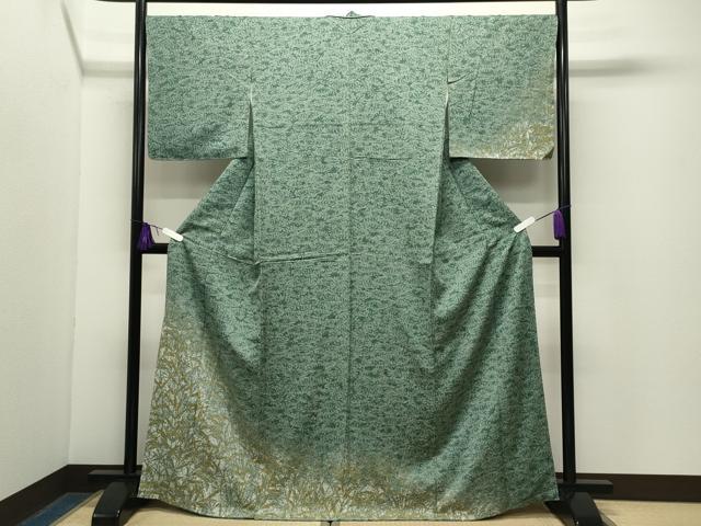 平和屋着物●訪問着 作家物 草木文 暈し染め 正絹 逸品 未使用 CABG4480gh