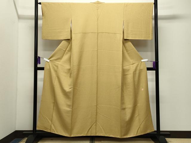 平和屋着物●本草木染作家 圓啓 江戸小紋 鮫小紋柄 正絹 逸品 CABG4487gh