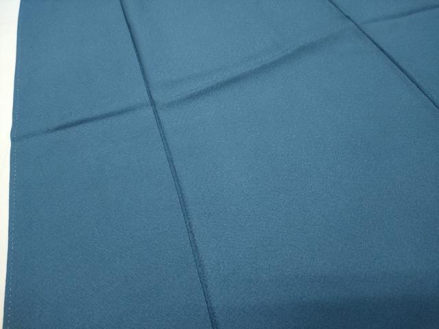平和屋着物●上質な色無地 吉祥地紋 紺鼠色 正絹 逸品 未使用 CABG4503gh