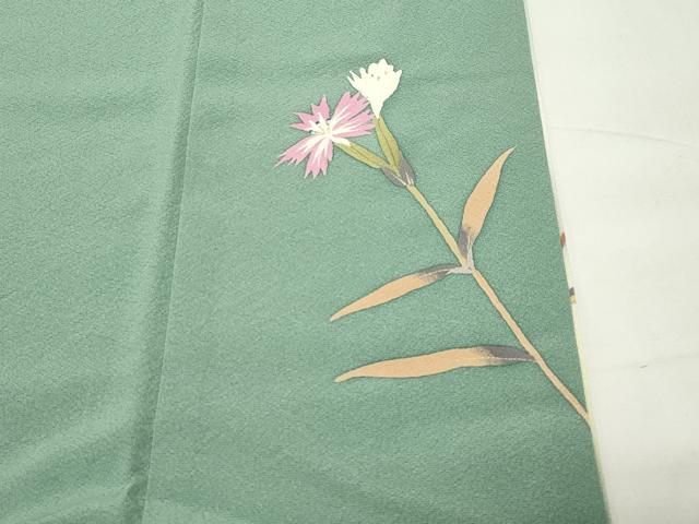 平和屋着物●二代目清次郎 手描き 訪問着 枝花文 暈し染め 正絹 逸品 CABG4512gh