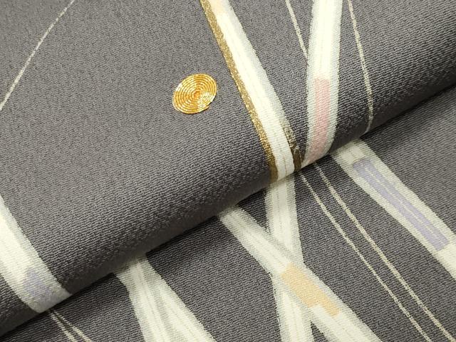 平和屋着物●訪問着 駒刺繍 草木文 金彩 西武百貨店扱い 正絹 逸品 CABG4513gh