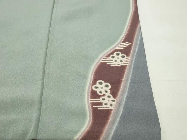 平和屋着物●訪問着 立波花文 金彩 正絹 逸品 CABG4518gh
