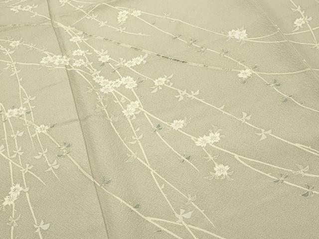 平和屋着物●訪問着 立波枝垂れ桜文 暈し染め 金彩 正絹 逸品 CABG4534gh