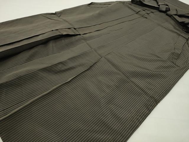 平和屋着物●男性 馬乗り袴 縞 正絹 逸品 CABG4536gh