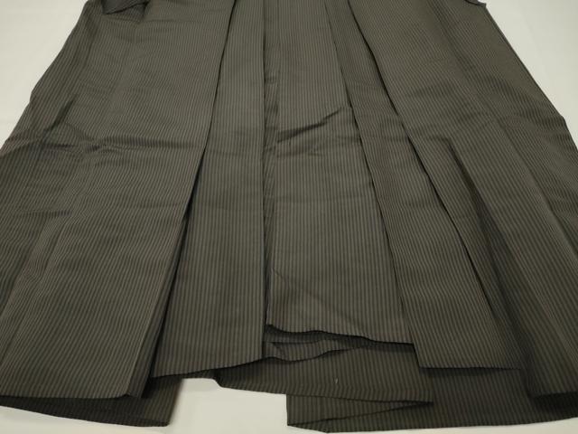 平和屋着物●男性 馬乗り袴 縞 正絹 逸品 CABG4538gh