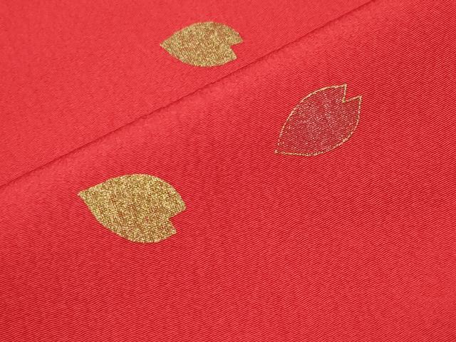平和屋着物●大正の浮世絵師 竹久夢二 夢二ロマン 長襦袢 袷 舞桜文 金彩 正絹 逸品 CABG4546gh