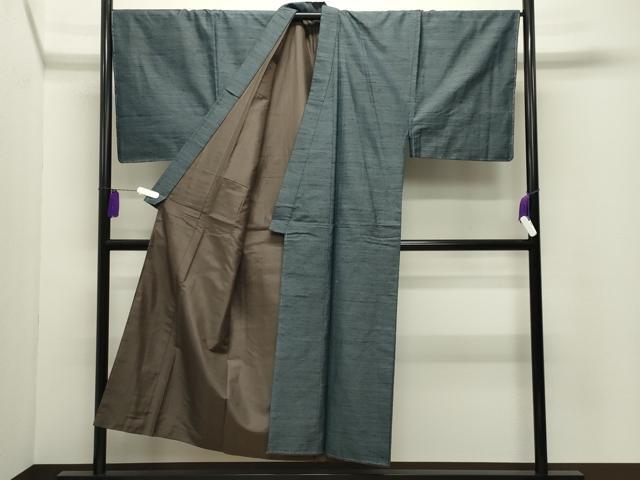 平和屋着物●男性 紬 アンサンブル 霞文 正絹 逸品 未使用 CABG4574gh