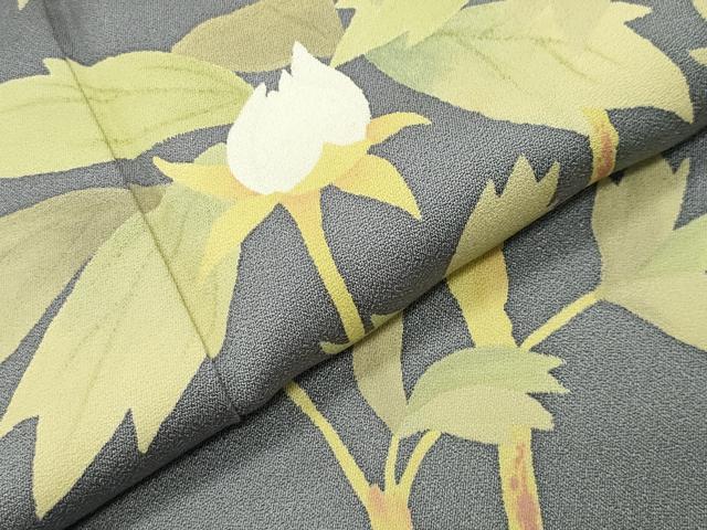 平和屋着物●訪問着 枝花文 正絹 逸品 CABG4592gh