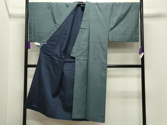 平和屋着物●男性 紬 アンサンブル 霞文 正絹 逸品 CABG4601gh