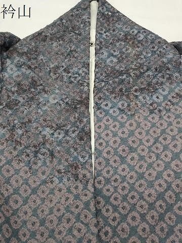 平和屋着物●訪問着 紬地 総絞り 霞文 正絹 逸品 CABG4607gh