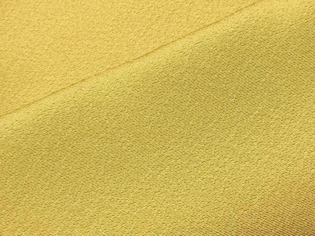 平和屋着物●上質な色無地 山吹茶色 正絹 逸品 CABG4618gh