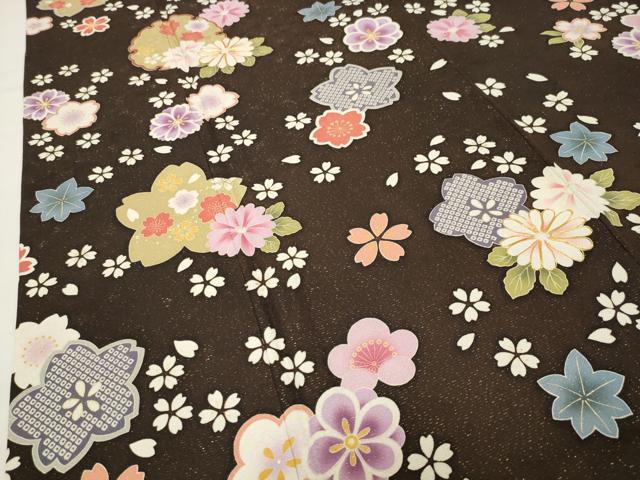 平和屋着物●豪華振袖 駒刺繍 雪輪舞桜文 金彩 金通し地 正絹 逸品 CABG4626gh
