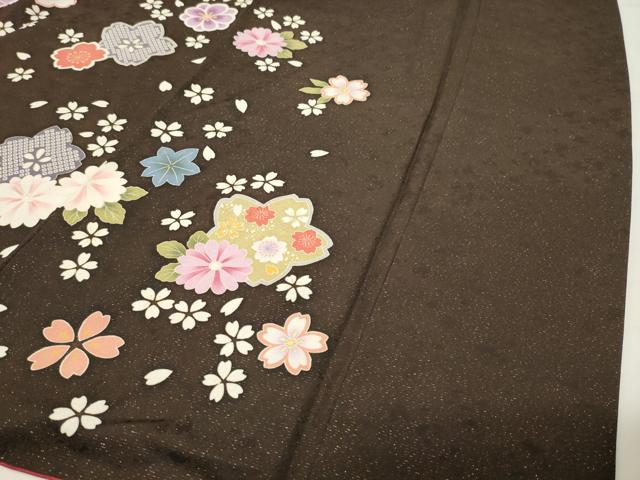 平和屋着物●豪華振袖 駒刺繍 雪輪舞桜文 金彩 金通し地 正絹 逸品 CABG4626gh