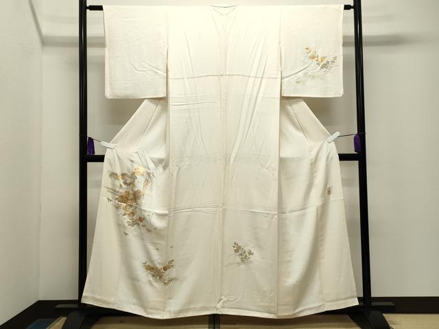 平和屋着物●金彩友禅 卓越技能者・名工・和田光正 訪問着 風景花鳥文 金銀彩 正絹 逸品 CABG4631gh