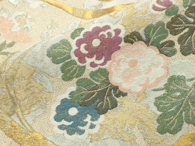 平和屋着物●豪華黒留袖 作家物 寿光織 花唐草文 暈し染め 金銀糸 京都きもの友禅扱い 正絹 逸品 未使用 CABG4644gh