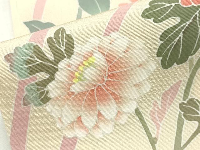 平和屋着物●訪問着 友禅 作家物 草花文 暈し染め 正絹 逸品 未使用 CABG4656gh
