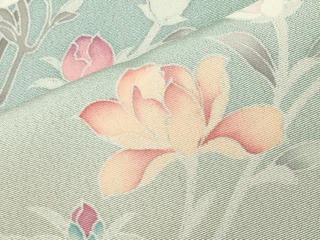 平和屋着物●訪問着 友禅 作家物 枝花文 暈し染め 正絹 逸品 CABG4661gh