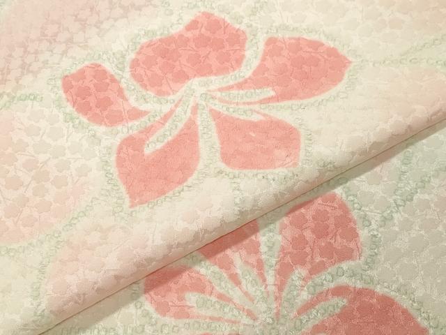 平和屋着物●上質な小紋 絞り 舞花文 正絹 逸品 CABG4669gh