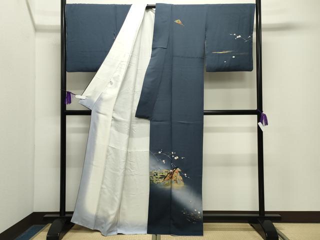 平和屋着物●訪問着 伊と幸 源氏物語 初音 暈し染め 金彩 反端付き 正絹 逸品 CABG4674gh