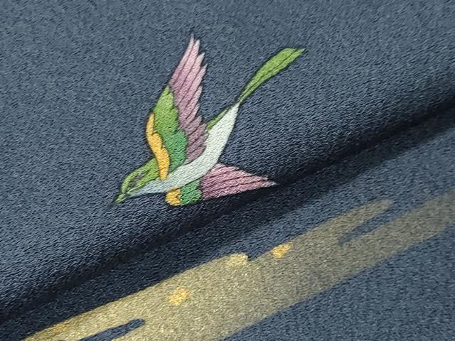 平和屋着物●訪問着 伊と幸 源氏物語 初音 暈し染め 金彩 反端付き 正絹 逸品 CABG4674gh
