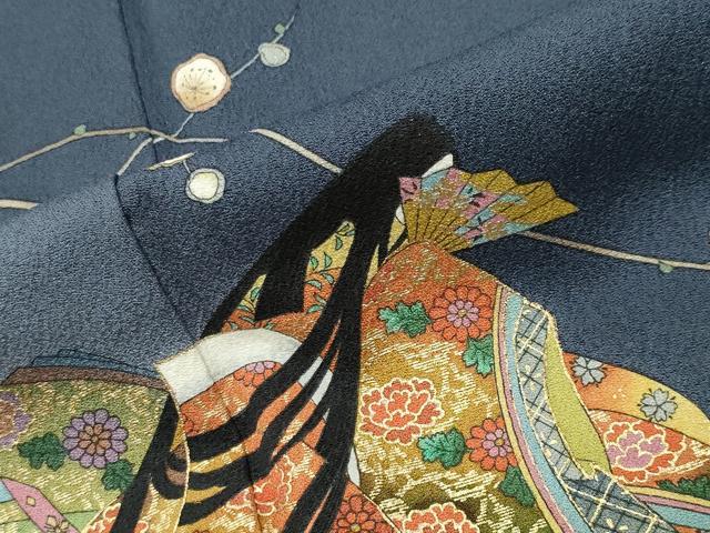 平和屋着物●訪問着 伊と幸 源氏物語 初音 暈し染め 金彩 反端付き 正絹 逸品 CABG4674gh