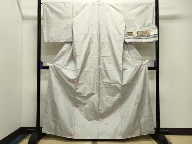 平和屋着物●都喜ヱ門 本場大島紬 7マルキ 旅立ち讃歌 藤絹織物謹製 証紙付き 正絹 逸品 未使用 CABG4683gh