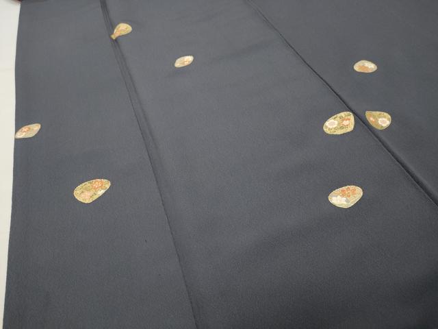 平和屋着物●上質な小紋 貝合わせ花文 金彩 正絹 逸品 CABG4713gh