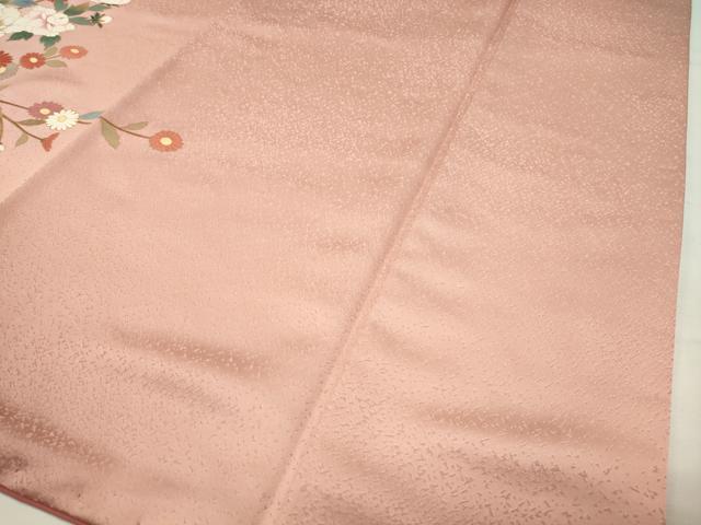 平和屋着物●訪問着 枝花文 金銀彩 正絹 逸品 CABG4714gh