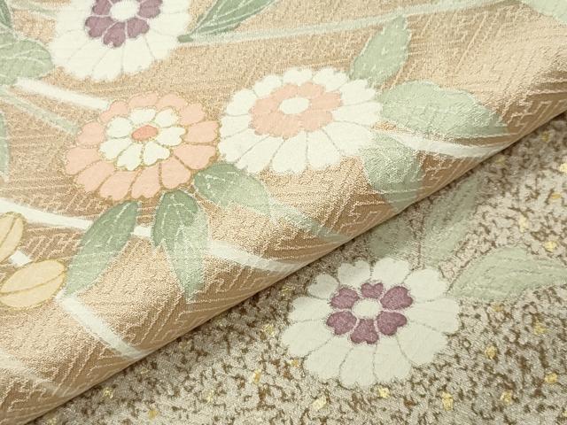 平和屋着物●訪問着 駒刺繍 枝花文 暈し染め 金彩 正絹 逸品 CABG4721gh