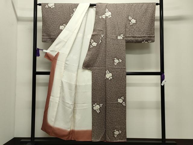 平和屋着物●上質な小紋 総絞り 辻が花 正絹 逸品 CABG4727gh