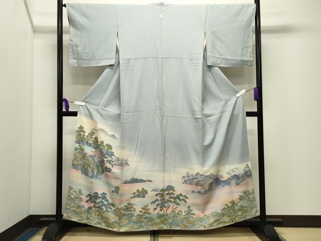 平和屋着物●豪華色留袖 手描き 風景文 暈し染め 金彩 正絹 逸品 CABG4736gh