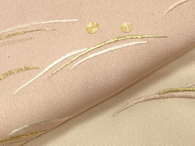 平和屋着物●訪問着 駒刺繍 立波文 暈し染め さが美扱い 正絹 逸品 CABG4747gh