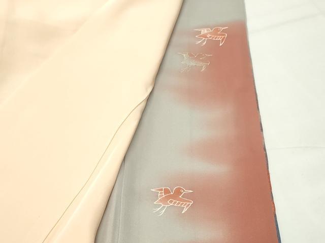 平和屋着物●豪華色留袖 寿光織 飛鳥文 暈し染め 金彩 正絹 逸品 CABG4758gh