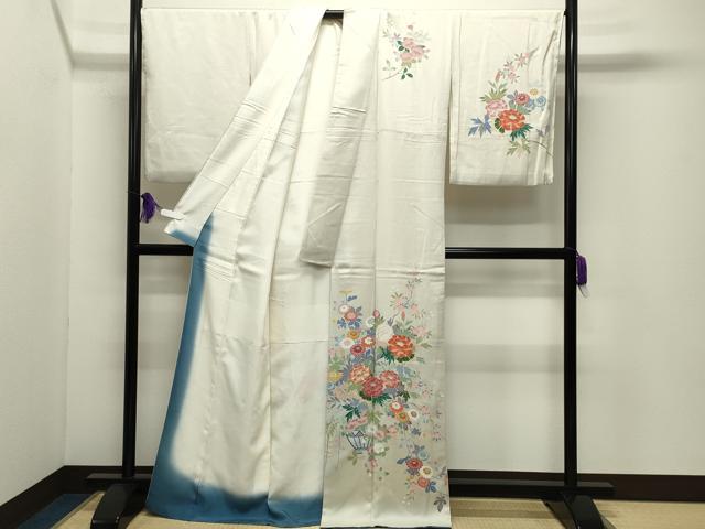 平和屋着物●本加賀友禅作家 談議所栄二 訪問着 花瓶 正絹 逸品 CABG4765gh
