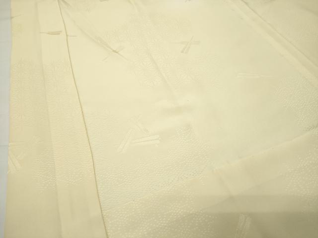 平和屋着物●長襦袢 無双仕立て 扇面麻の葉地紋 蛍暈し 正絹 逸品 CABG4767gh