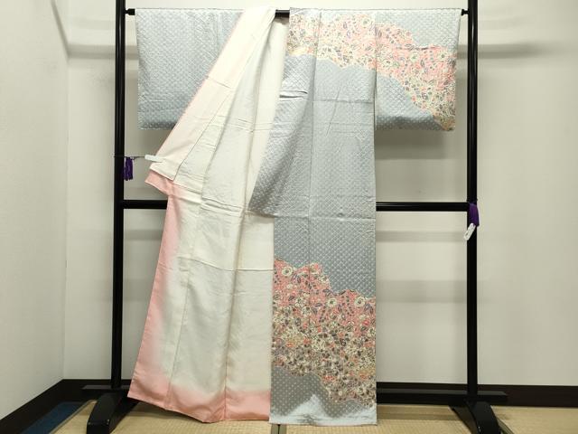 平和屋着物●訪問着 総絞り 辻が花 正絹 逸品 CABG4770gh