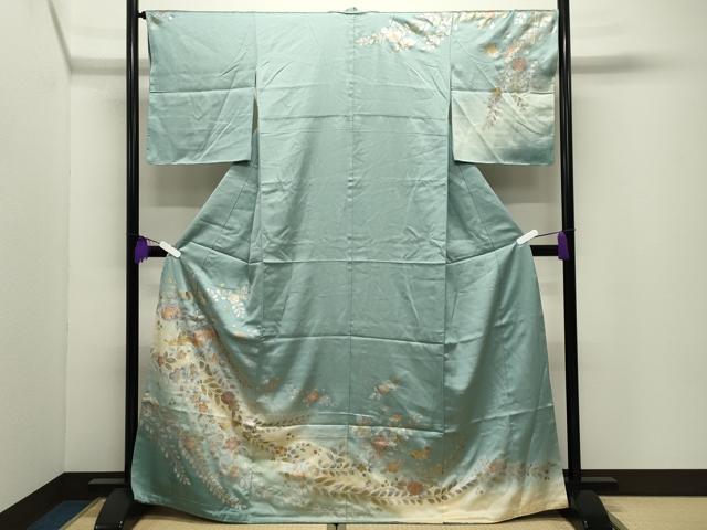 平和屋着物●訪問着 辻が花 暈し染め 金銀彩 田中屋謹製 正絹 逸品 未使用 CABG4776gh