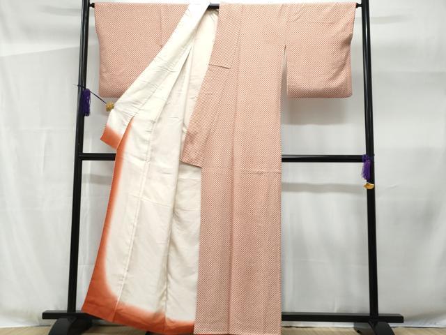 平和屋着物■上質な小紋 菱文 正絹 逸品 CABG4803fb