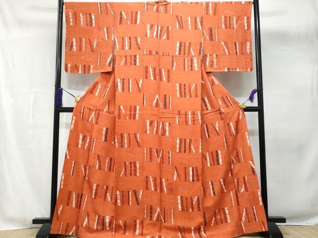 平和屋着物■上質な小紋 竹 正絹 逸品 CABG4814fb