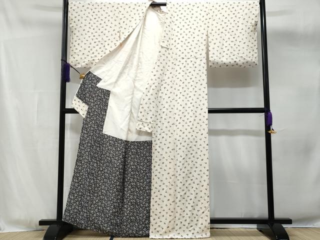 平和屋着物■上質な小紋 成り物 正絹 逸品 CABG4820fb