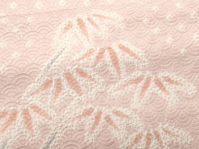 平和屋着物■訪問着 絞り 笹竹文 暈し染め 正絹 逸品 CABG4821fb