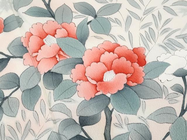 平和屋着物■訪問着 籬枝花文 正絹 逸品 CABG4830fb
