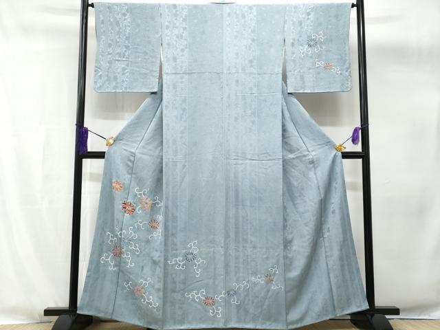 平和屋着物■訪問着 刺繍 花唐草文 金彩 正絹 逸品 CABG4838fb