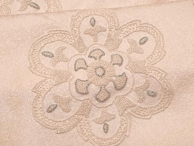 平和屋着物■中国三大刺繍 相良刺繍 訪問着 正倉院花文 銀糸 正絹 逸品 CABG4846fb